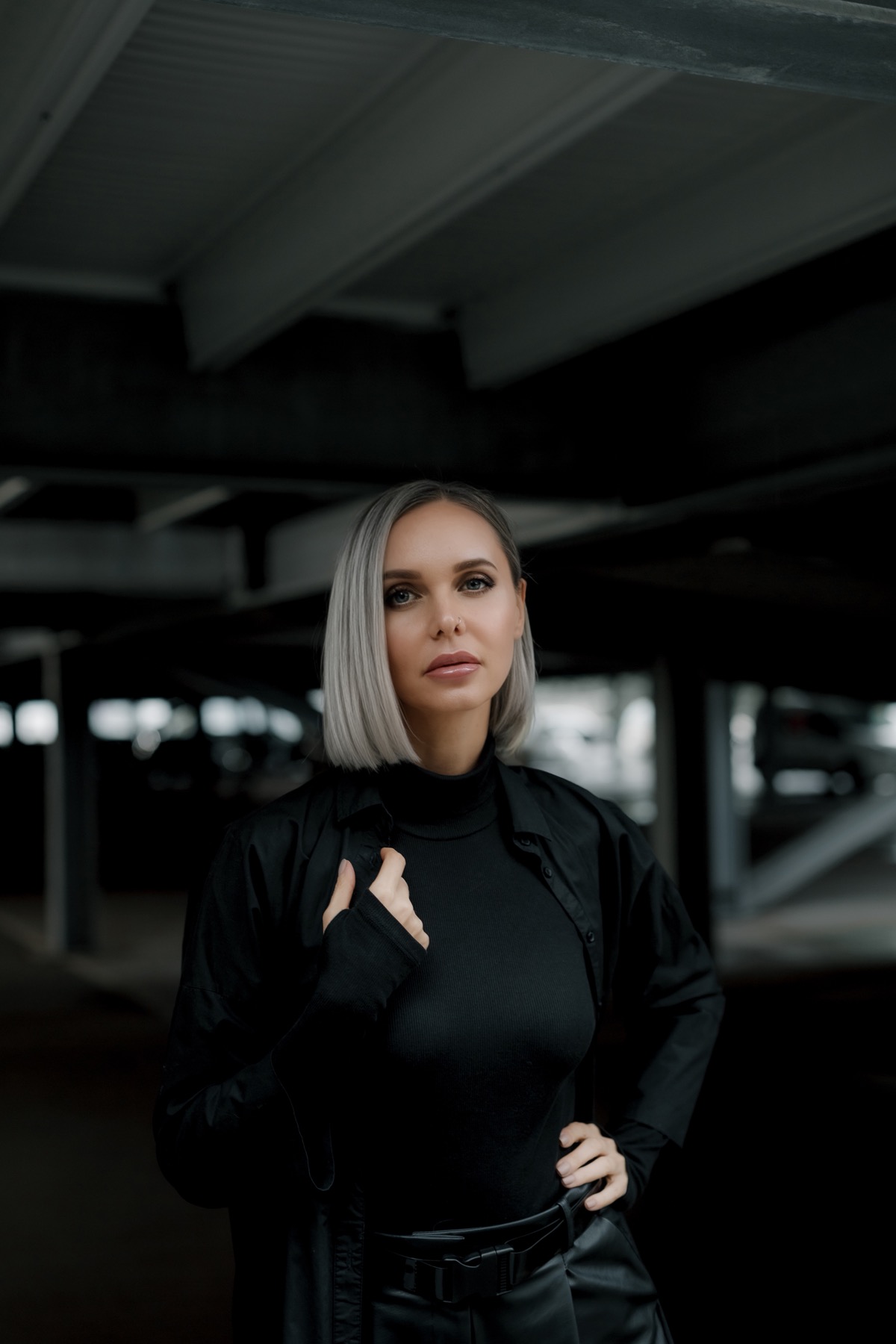Portrait of Natalie Gioia in a black outfit